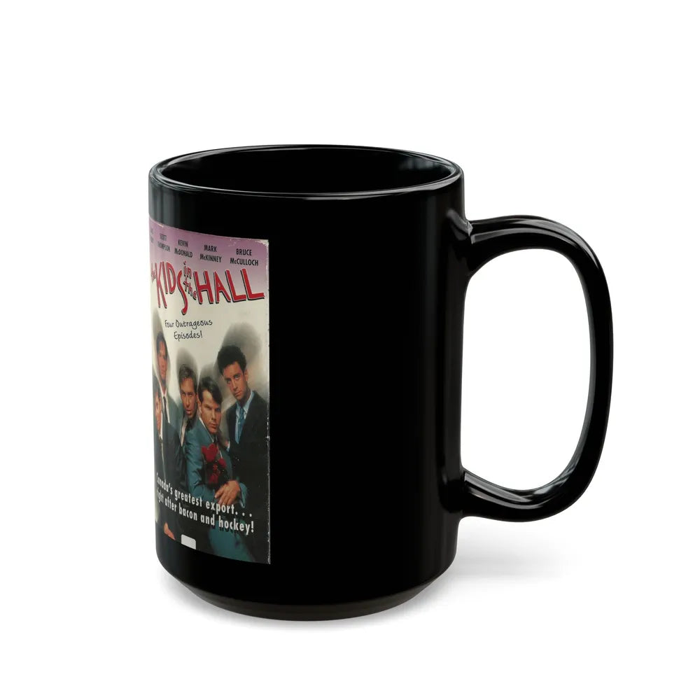 THE KIDS IN THE HALL FOUR OUTRAGEOUS EPISODES (VHS COVER) - Black Coffee Mug-Go Mug Yourself