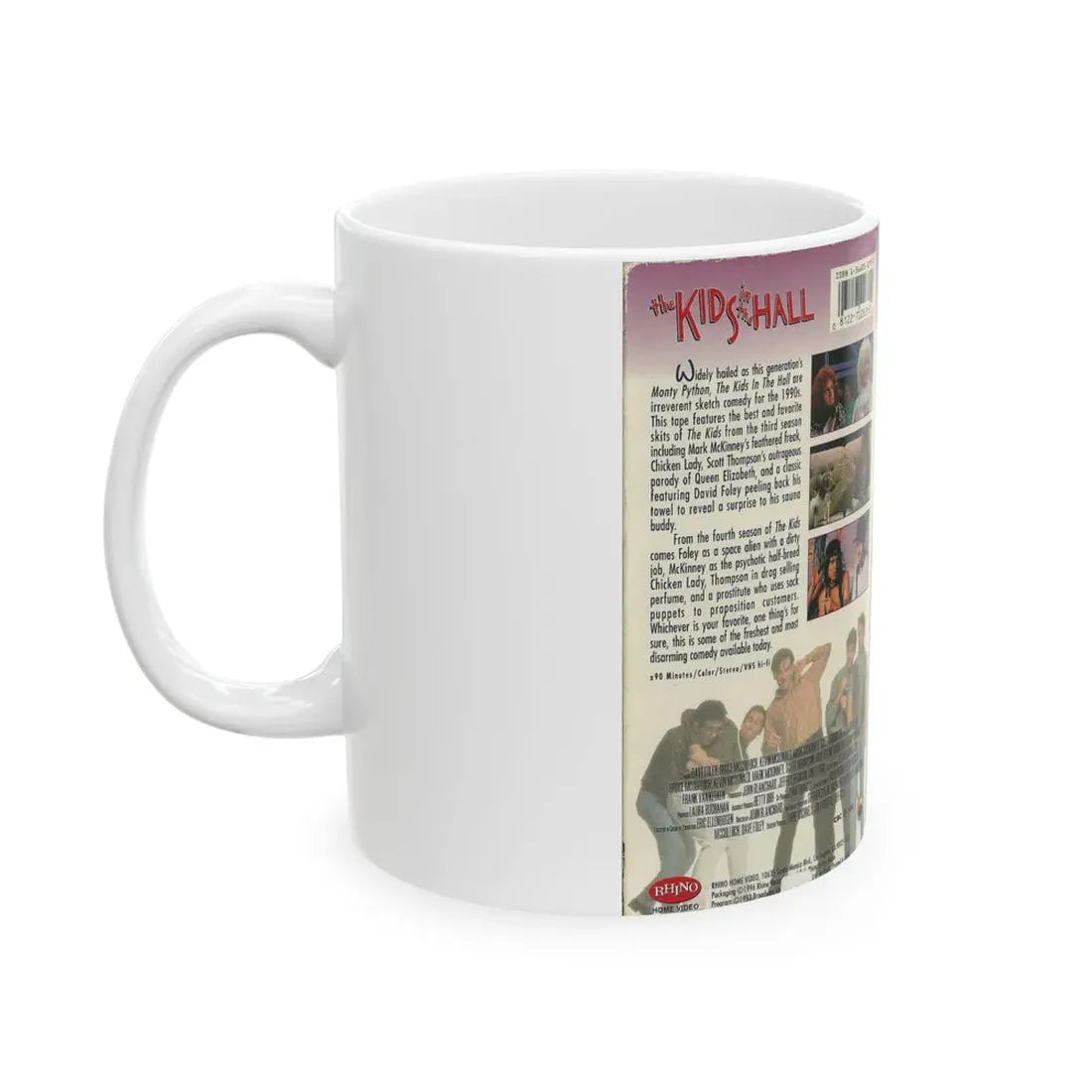 THE KIDS IN THE HALL FOUR OUTRAGEOUS EPISODES (VHS COVER) - White Coffee Mug - Go Mug Yourself