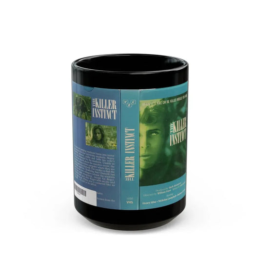 THE KILLER INSTINCT (VHS COVER) - Black Coffee Mug 15oz - Go Mug Yourself