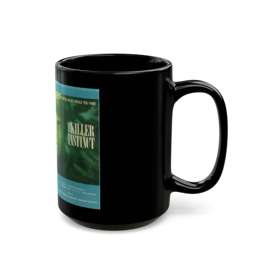 THE KILLER INSTINCT (VHS COVER) - Black Coffee Mug-Go Mug Yourself