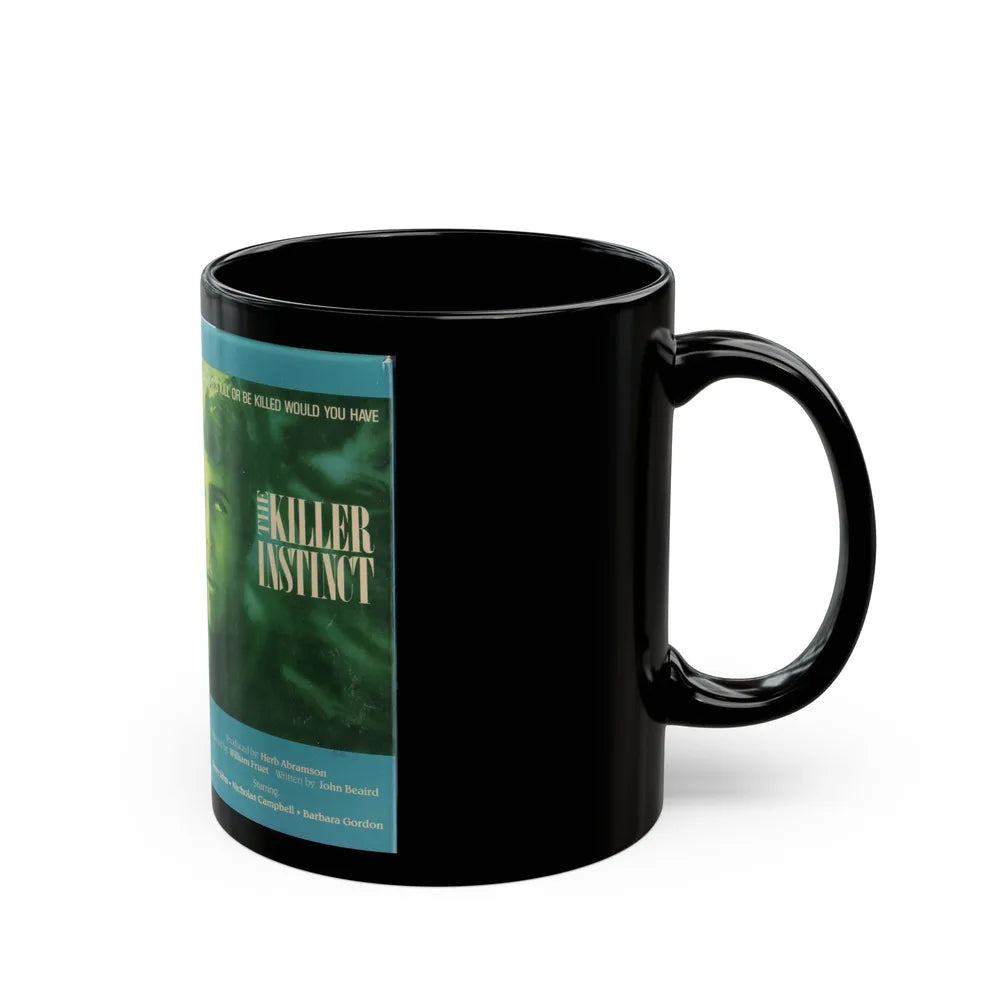 THE KILLER INSTINCT (VHS COVER) - Black Coffee Mug-Go Mug Yourself