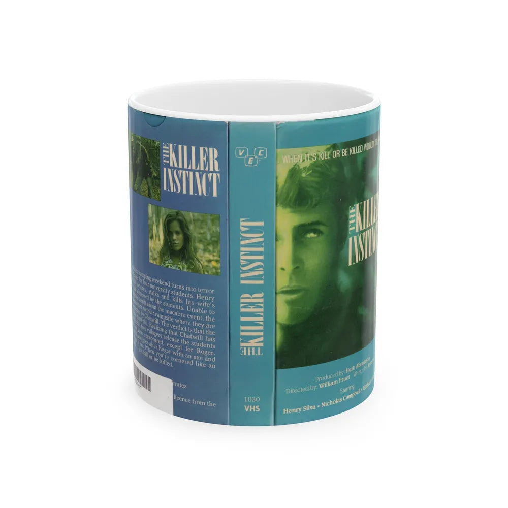 THE KILLER INSTINCT (VHS COVER) - White Coffee Mug-11oz-Go Mug Yourself