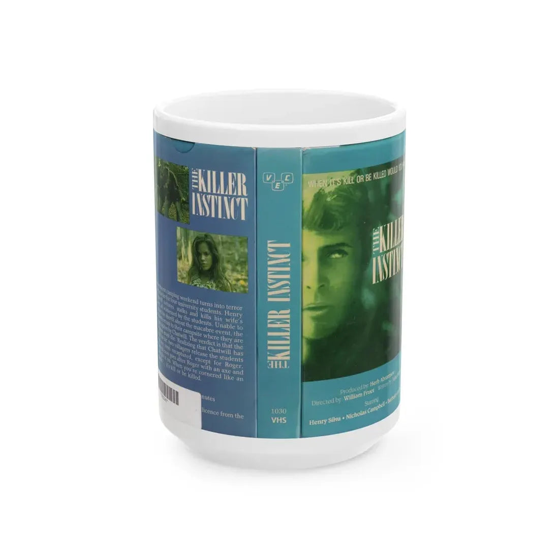 THE KILLER INSTINCT (VHS COVER) - White Coffee Mug 15oz - Go Mug Yourself