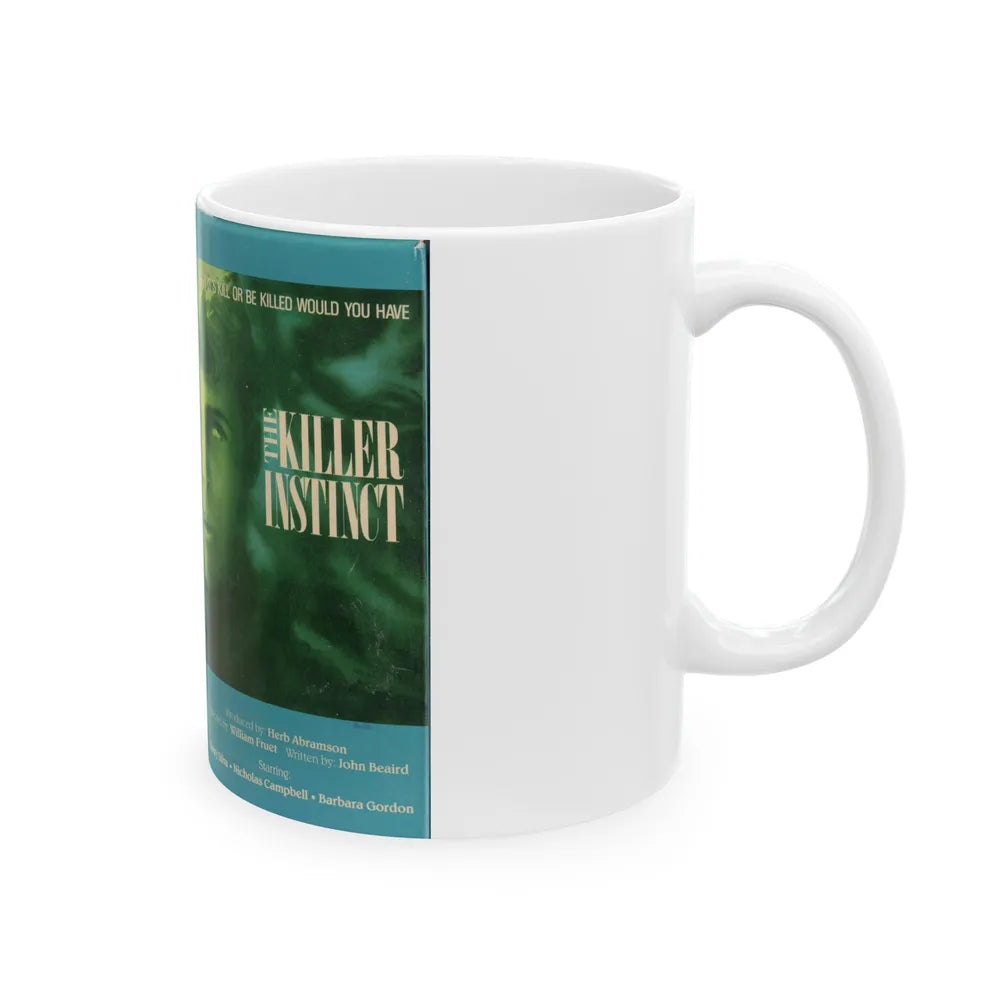 THE KILLER INSTINCT (VHS COVER) - White Coffee Mug-Go Mug Yourself