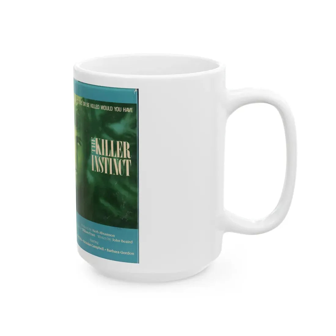 THE KILLER INSTINCT (VHS COVER) - White Coffee Mug - Go Mug Yourself