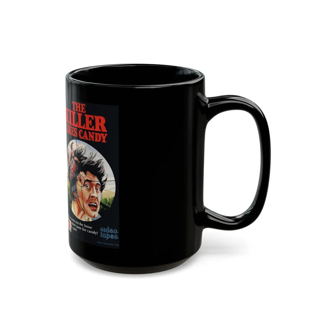 THE KILLER LIKES CANDY (VHS COVER) - Black Coffee Mug-Go Mug Yourself