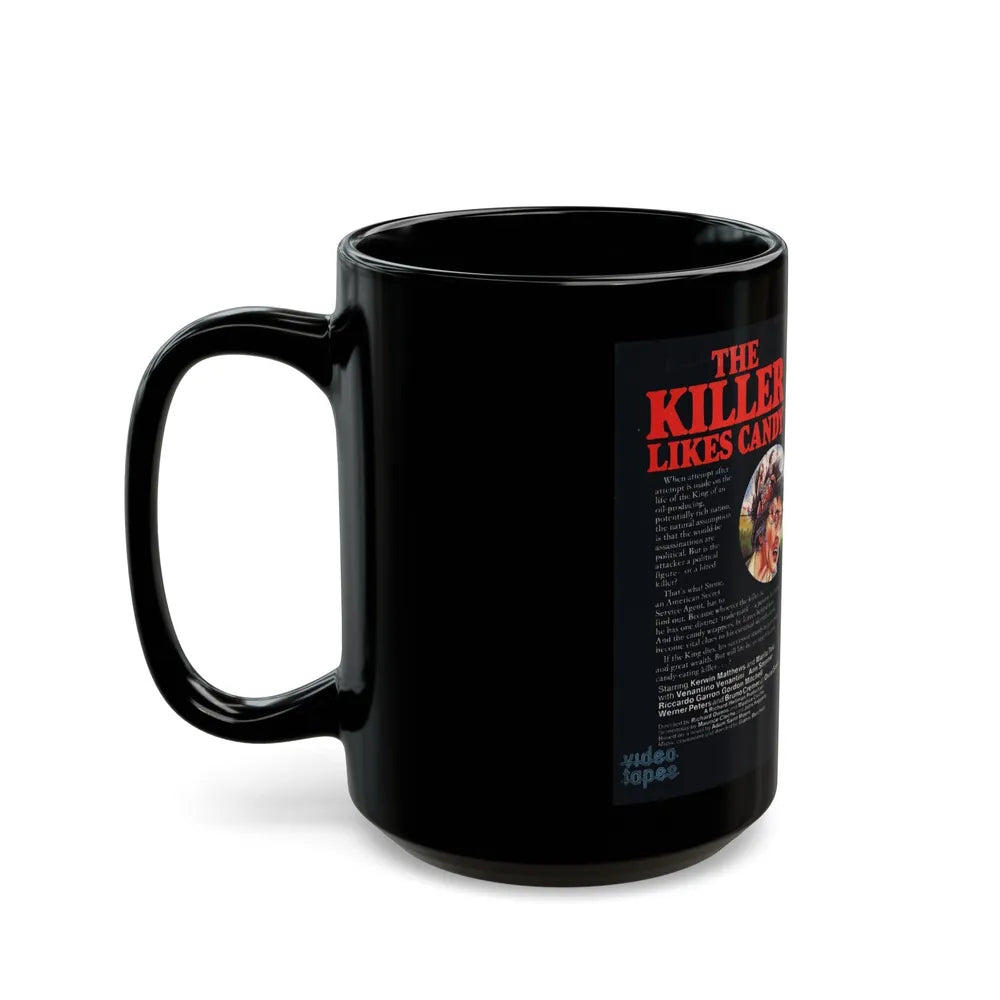 THE KILLER LIKES CANDY (VHS COVER) - Black Coffee Mug-Go Mug Yourself