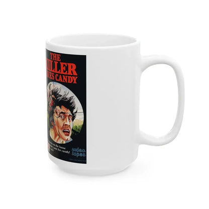 THE KILLER LIKES CANDY (VHS COVER) - White Coffee Mug - Go Mug Yourself