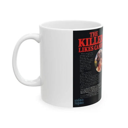 THE KILLER LIKES CANDY (VHS COVER) - White Coffee Mug - Go Mug Yourself