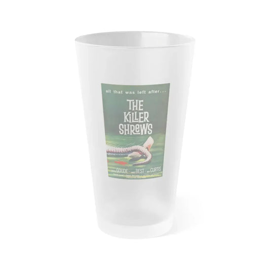 THE KILLER SHREWS 1959 Movie Poster - Frosted Pint Glass 16oz 16oz Frosted - Go Mug Yourself