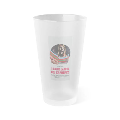 THE KILLER WORE GLOVES 1974 Movie Poster - Frosted Pint Glass 16oz-16oz-Frosted-Go Mug Yourself