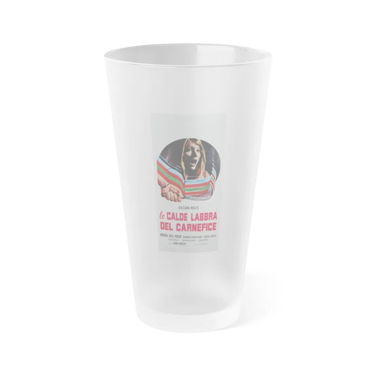 THE KILLER WORE GLOVES 1974 Movie Poster - Frosted Pint Glass 16oz-16oz-Frosted-Go Mug Yourself