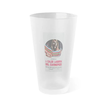 THE KILLER WORE GLOVES 1974 Movie Poster - Frosted Pint Glass 16oz 16oz Frosted - Go Mug Yourself
