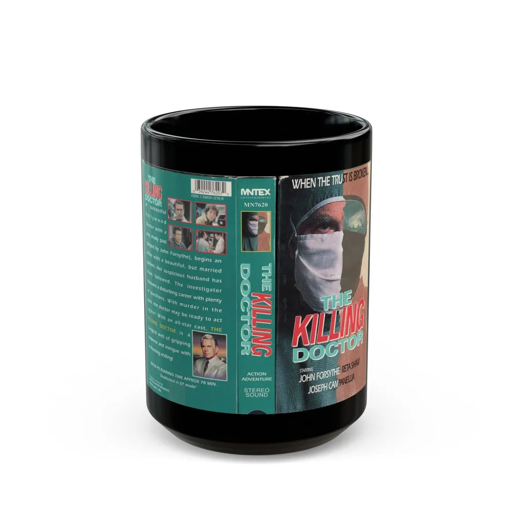 THE KILLING DOCTOR (VHS COVER) - Black Coffee Mug-15oz-Go Mug Yourself