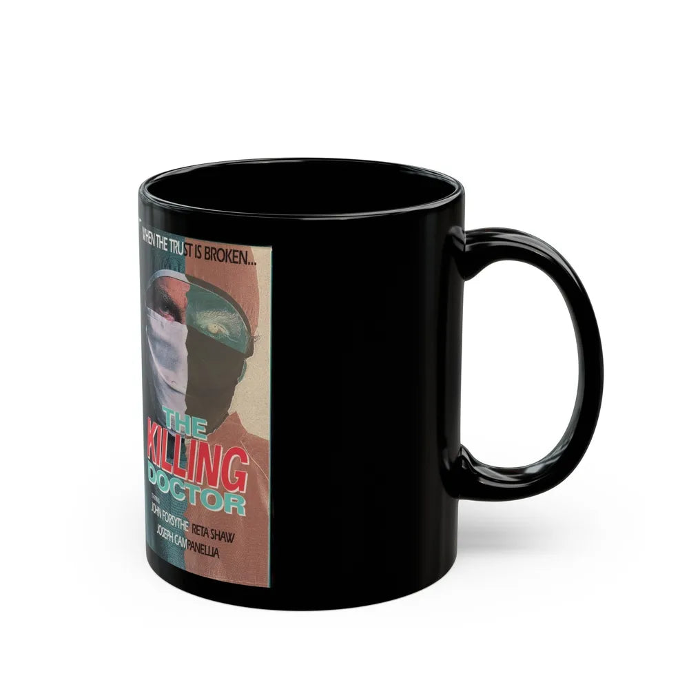 THE KILLING DOCTOR (VHS COVER) - Black Coffee Mug-Go Mug Yourself