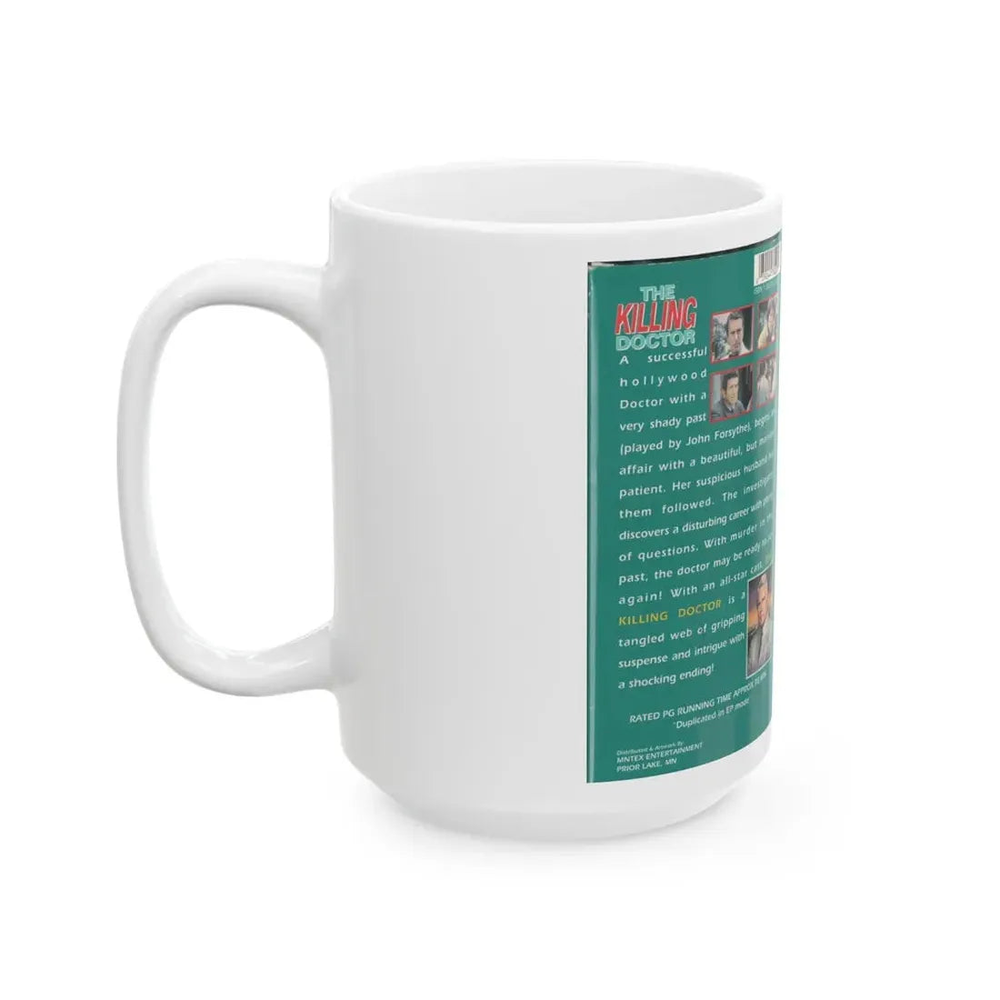 THE KILLING DOCTOR (VHS COVER) - White Coffee Mug - Go Mug Yourself