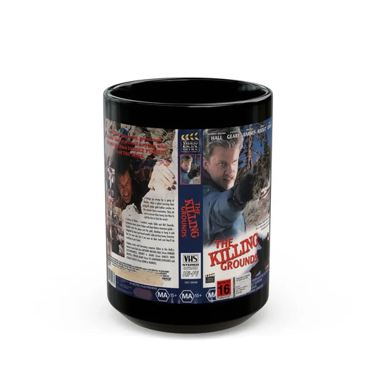 THE KILLING GROUNDS (VHS COVER) - Black Coffee Mug 15oz - Go Mug Yourself