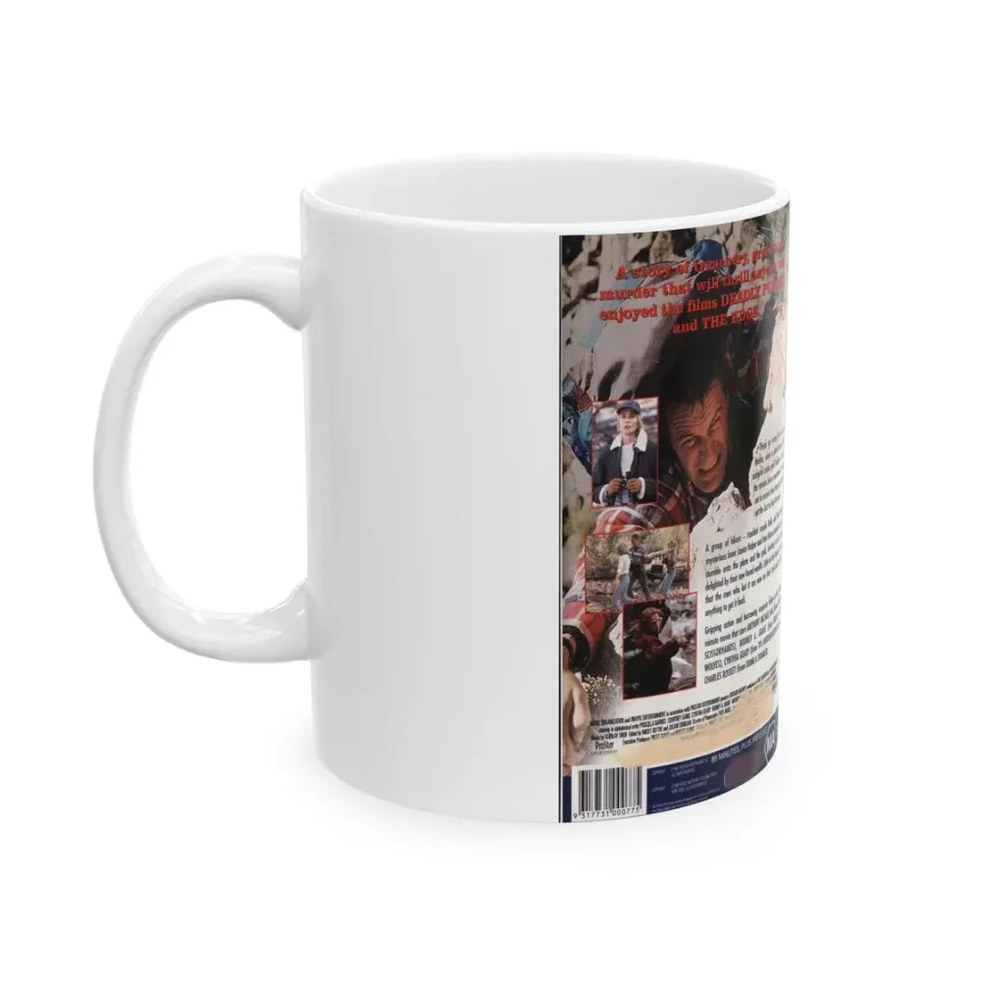 THE KILLING GROUNDS (VHS COVER) - White Coffee Mug - Go Mug Yourself