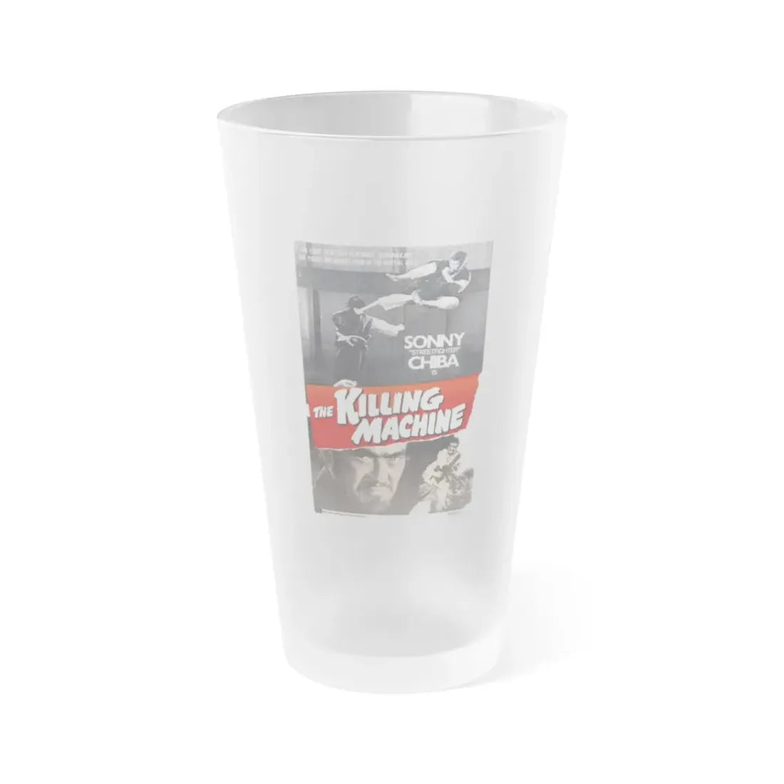 THE KILLING MACHINE 1975 Movie Poster - Frosted Pint Glass 16oz 16oz Frosted - Go Mug Yourself