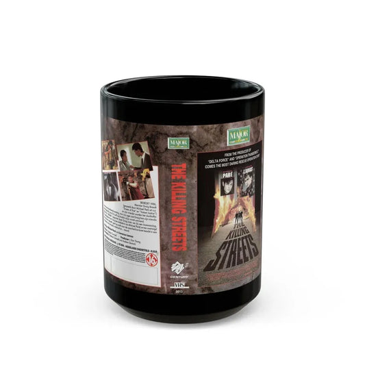 THE KILLING STREETS (VHS COVER) - Black Coffee Mug 15oz - Go Mug Yourself