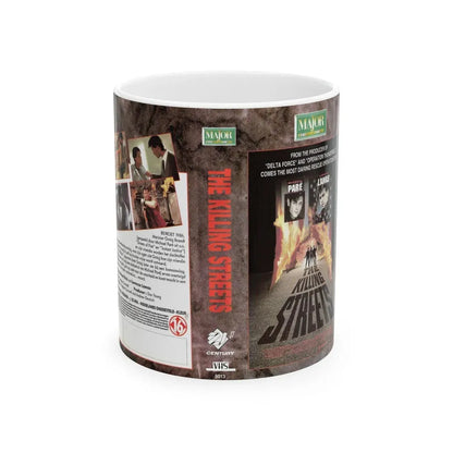 THE KILLING STREETS (VHS COVER) - White Coffee Mug 11oz - Go Mug Yourself