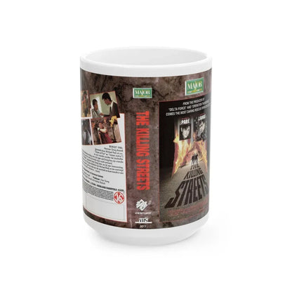 THE KILLING STREETS (VHS COVER) - White Coffee Mug 15oz - Go Mug Yourself