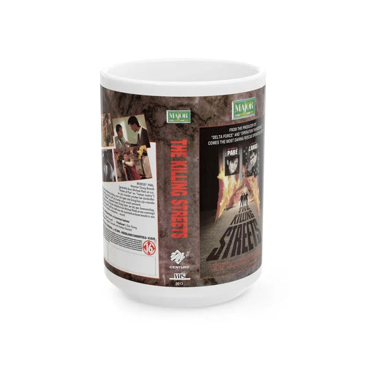 THE KILLING STREETS (VHS COVER) - White Coffee Mug 15oz - Go Mug Yourself