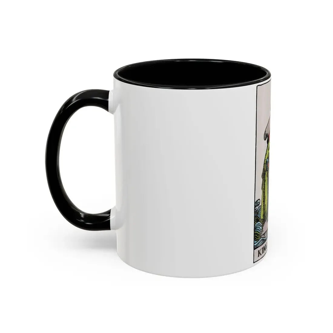 The King of Cups (Tarot Card) Accent Coffee Mug - Go Mug Yourself