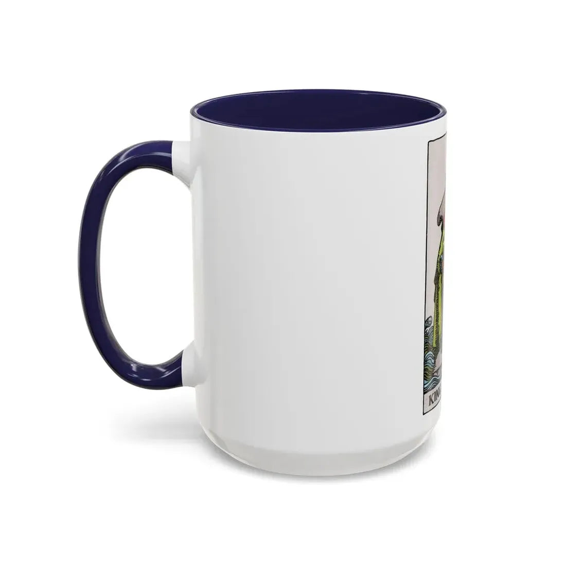 The King of Cups (Tarot Card) Accent Coffee Mug - Go Mug Yourself