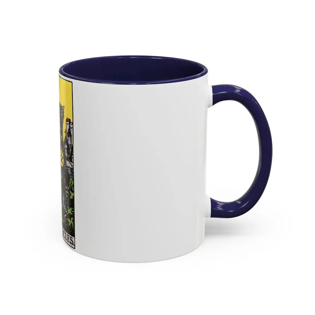 The King of Pentacles (Tarot Card) Accent Coffee Mug - Go Mug Yourself