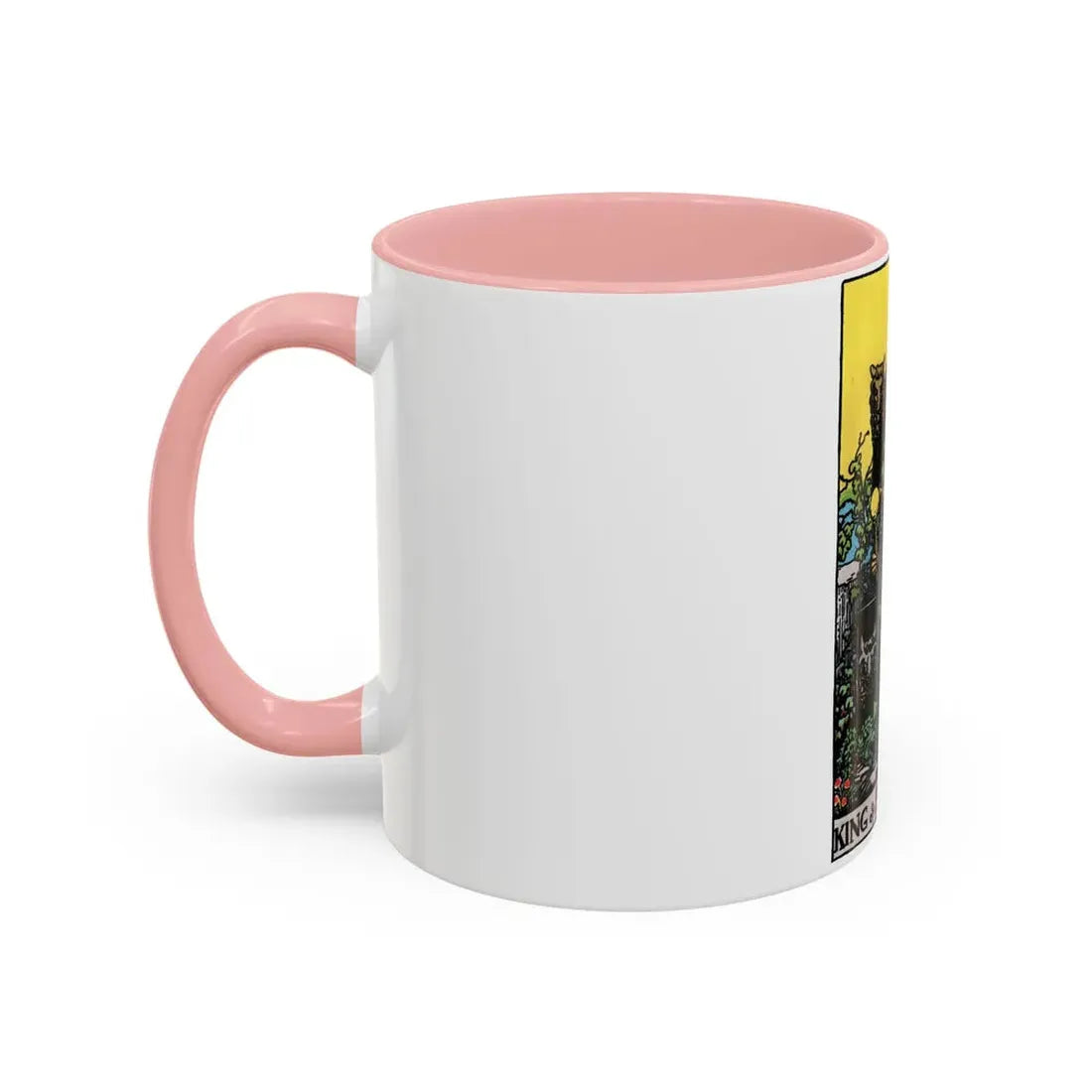 The King of Pentacles (Tarot Card) Accent Coffee Mug - Go Mug Yourself