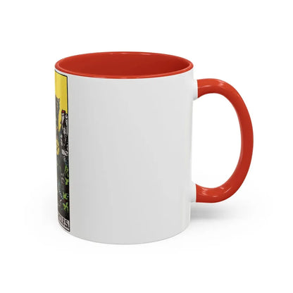The King of Pentacles (Tarot Card) Accent Coffee Mug - Go Mug Yourself