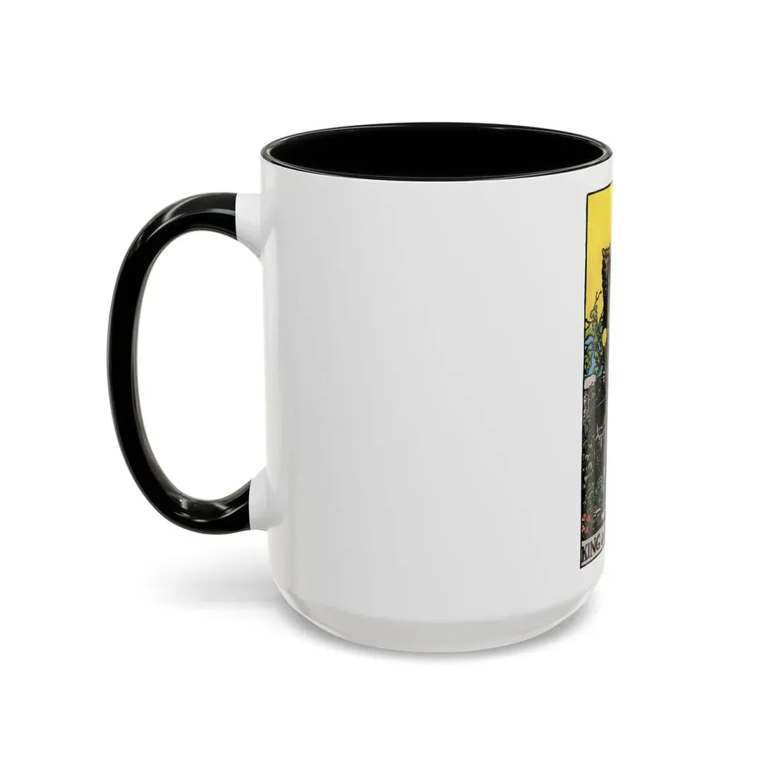 The King of Pentacles (Tarot Card) Accent Coffee Mug - Go Mug Yourself