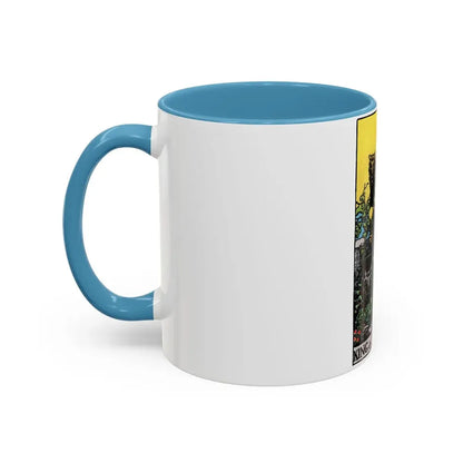 The King of Pentacles (Tarot Card) Accent Coffee Mug - Go Mug Yourself