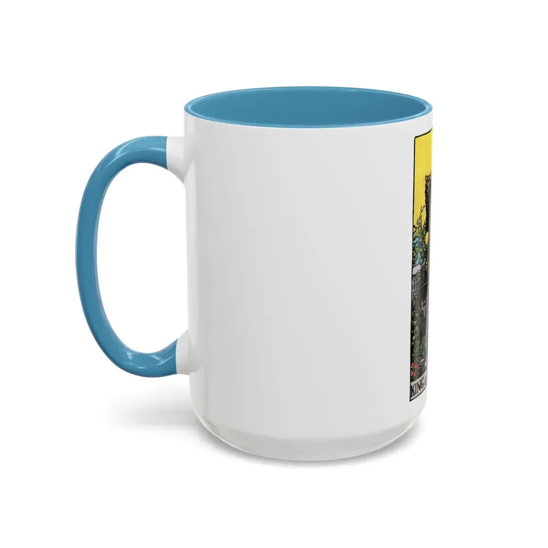 The King of Pentacles (Tarot Card) Accent Coffee Mug - Go Mug Yourself