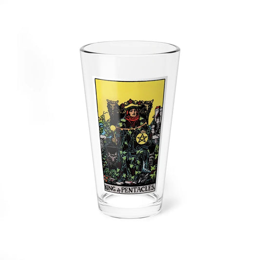 The King of Pentacles (Tarot Card) Pint Glass 16oz-16oz-Go Mug Yourself