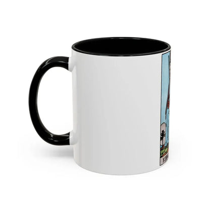 The King of Swords (Tarot Card) Accent Coffee Mug - Go Mug Yourself