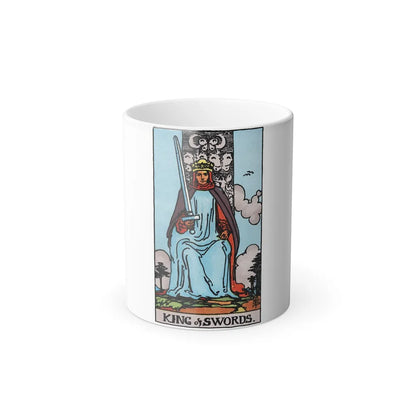 The King of Swords (Tarot Card) Color Changing Mug 11oz-Go Mug Yourself