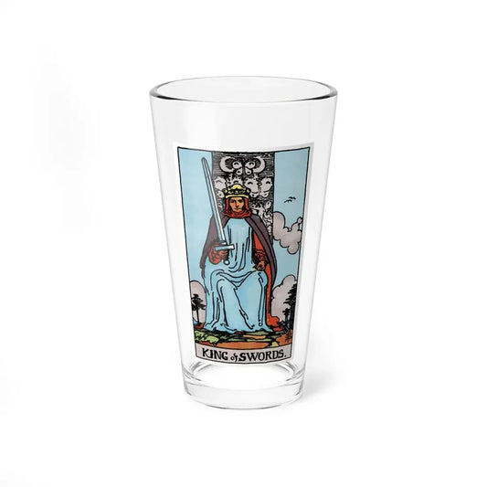 The King of Swords (Tarot Card) Pint Glass 16oz 16oz - Go Mug Yourself