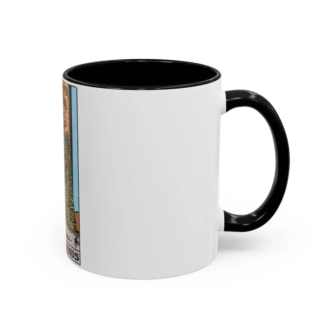 The King of Wands (Tarot Card) Accent Coffee Mug - Go Mug Yourself