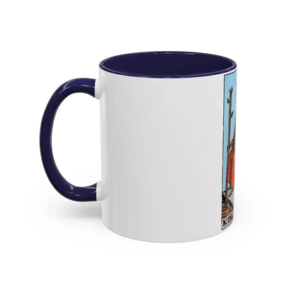 The King of Wands (Tarot Card) Accent Coffee Mug - Go Mug Yourself