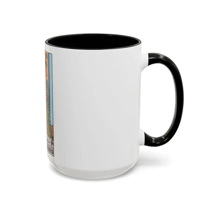 The King of Wands (Tarot Card) Accent Coffee Mug - Go Mug Yourself