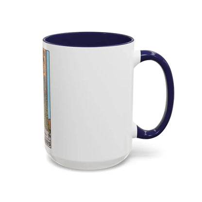 The King of Wands (Tarot Card) Accent Coffee Mug - Go Mug Yourself