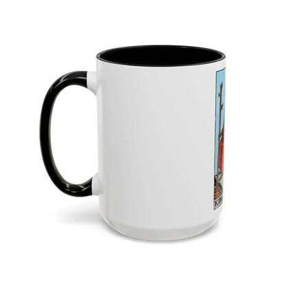 The King of Wands (Tarot Card) Accent Coffee Mug - Go Mug Yourself