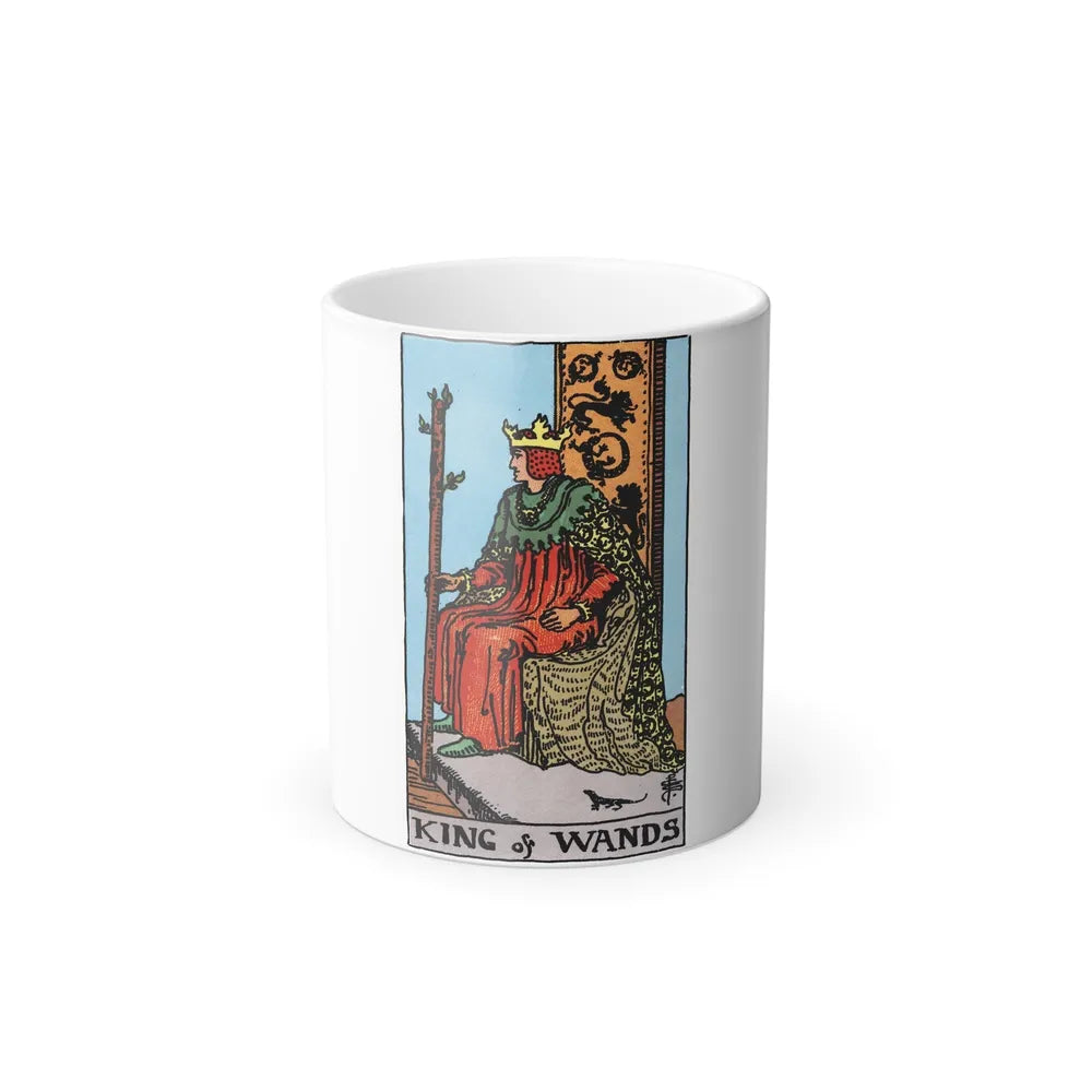 The King of Wands (Tarot Card) Color Changing Mug 11oz-Go Mug Yourself