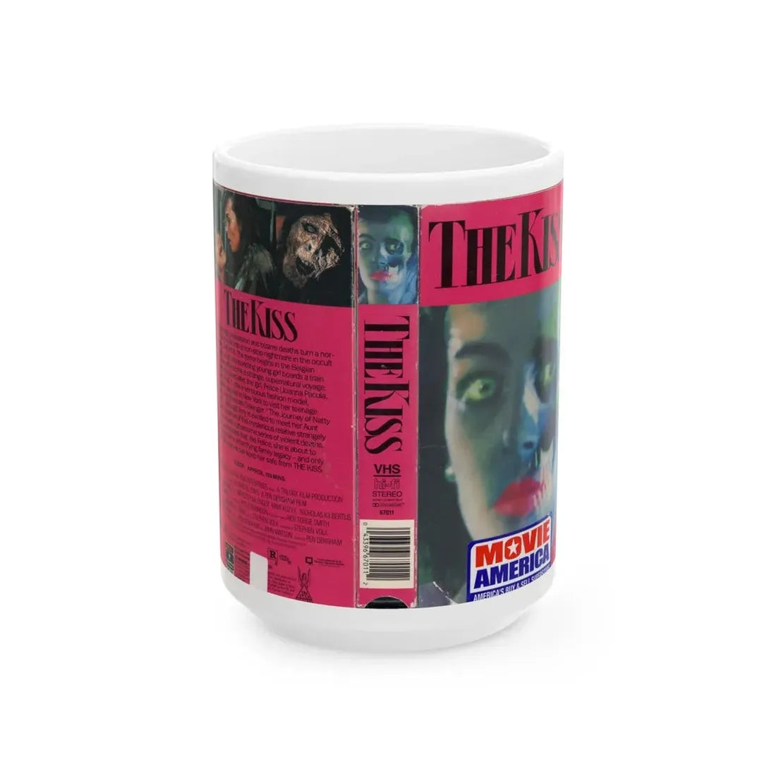 THE KISS (VHS COVER) - White Coffee Mug 15oz - Go Mug Yourself