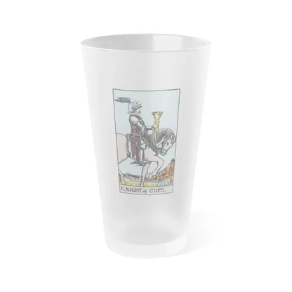 The Knight of Cups (Tarot Card) Frosted Pint Glass 16oz Default Title - Go Mug Yourself