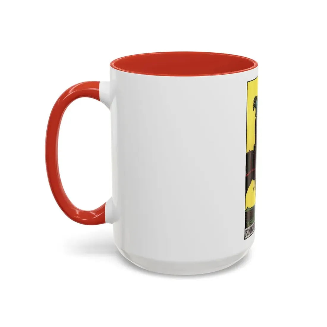 The Knight of Pentacles (Tarot Card) Accent Coffee Mug - Go Mug Yourself