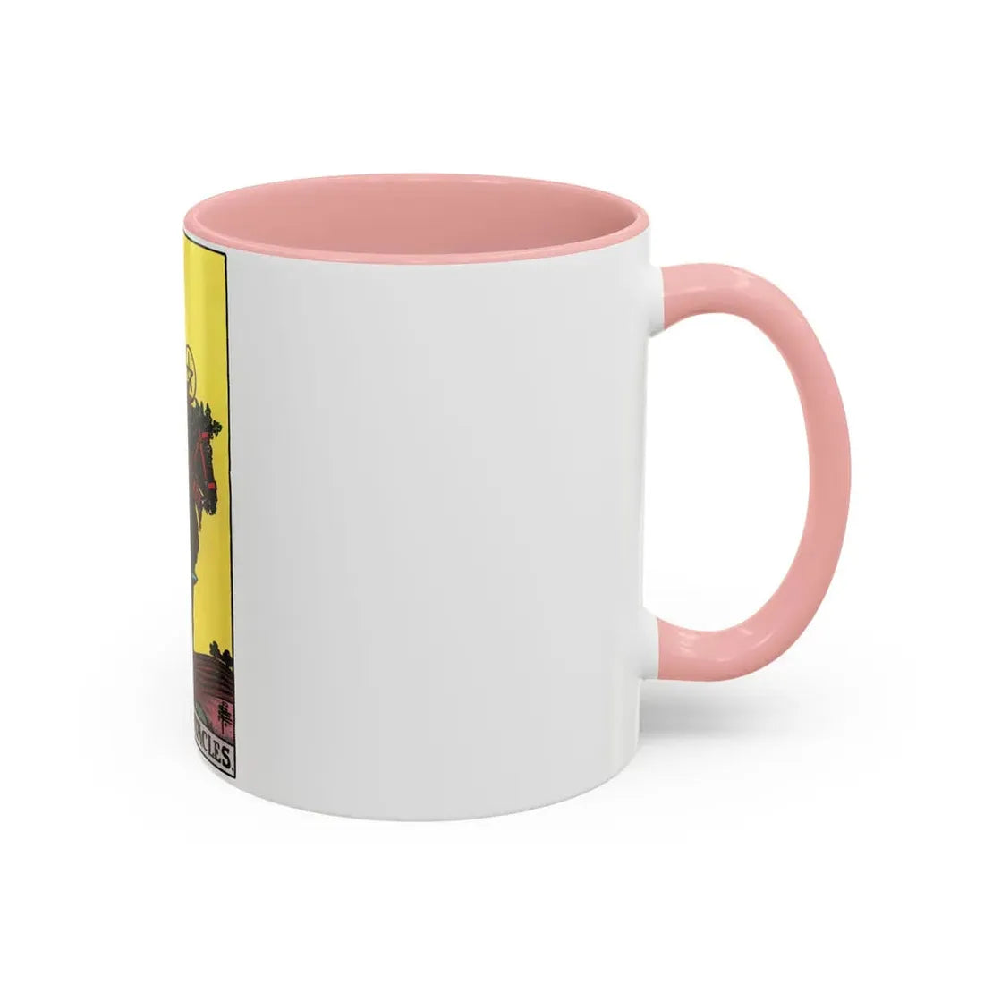 The Knight of Pentacles (Tarot Card) Accent Coffee Mug - Go Mug Yourself