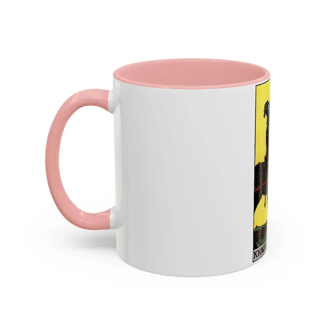 The Knight of Pentacles (Tarot Card) Accent Coffee Mug - Go Mug Yourself